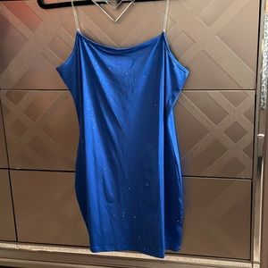 Blue sparkling dress